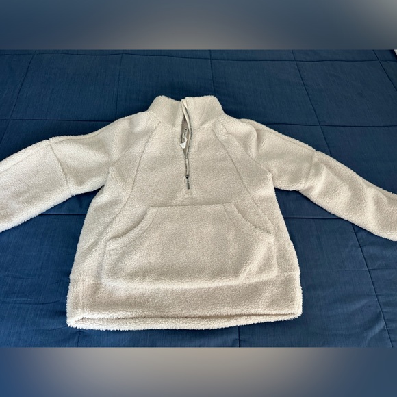 Off white lululemon Sherpa quarter zip scuba - Picture 1 of 5